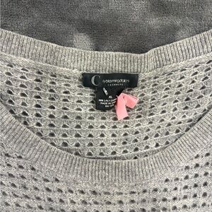 Bloomingdale's Gray Cashmere Knit Sweater